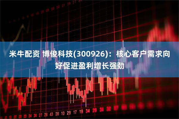米牛配资 博俊科技(300926)：核心客户需求向好促进盈利增长强劲