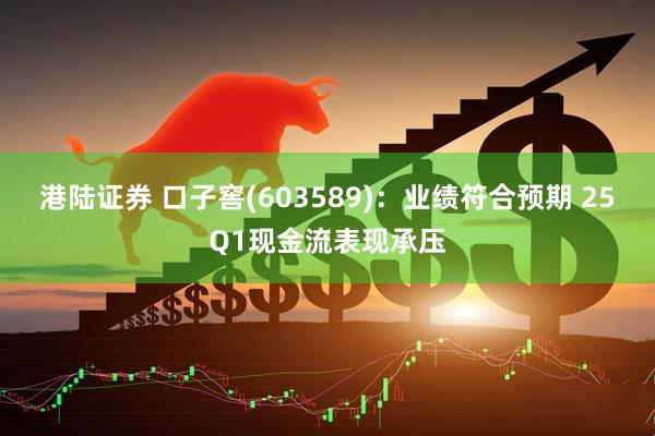 港陆证券 口子窖(603589)：业绩符合预期 25Q1现金流表现承压